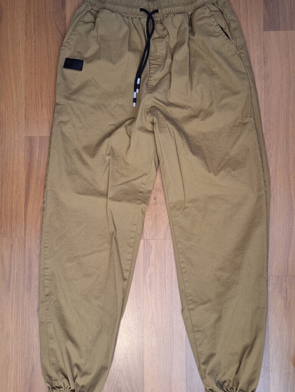 Men's/Unisex Drawstring Jogger Pants In Khaki